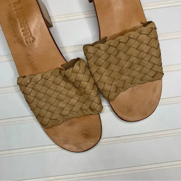 Liberte Santorini Woven Mule Leather Block Heel - Picture 5 of 12